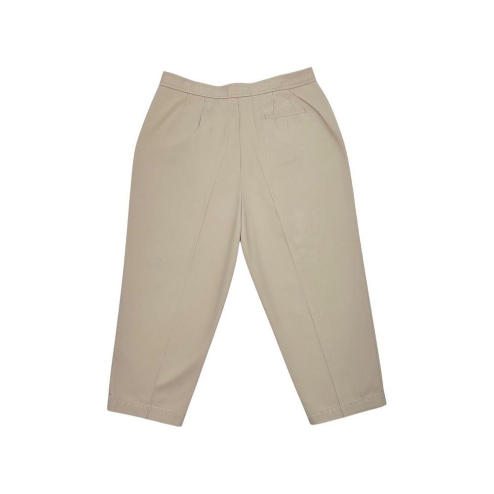 Liz Claiborne LizSport Women's Beige Capri Pants Size 16 Cropped Casual Travel - Picture 5 of 13